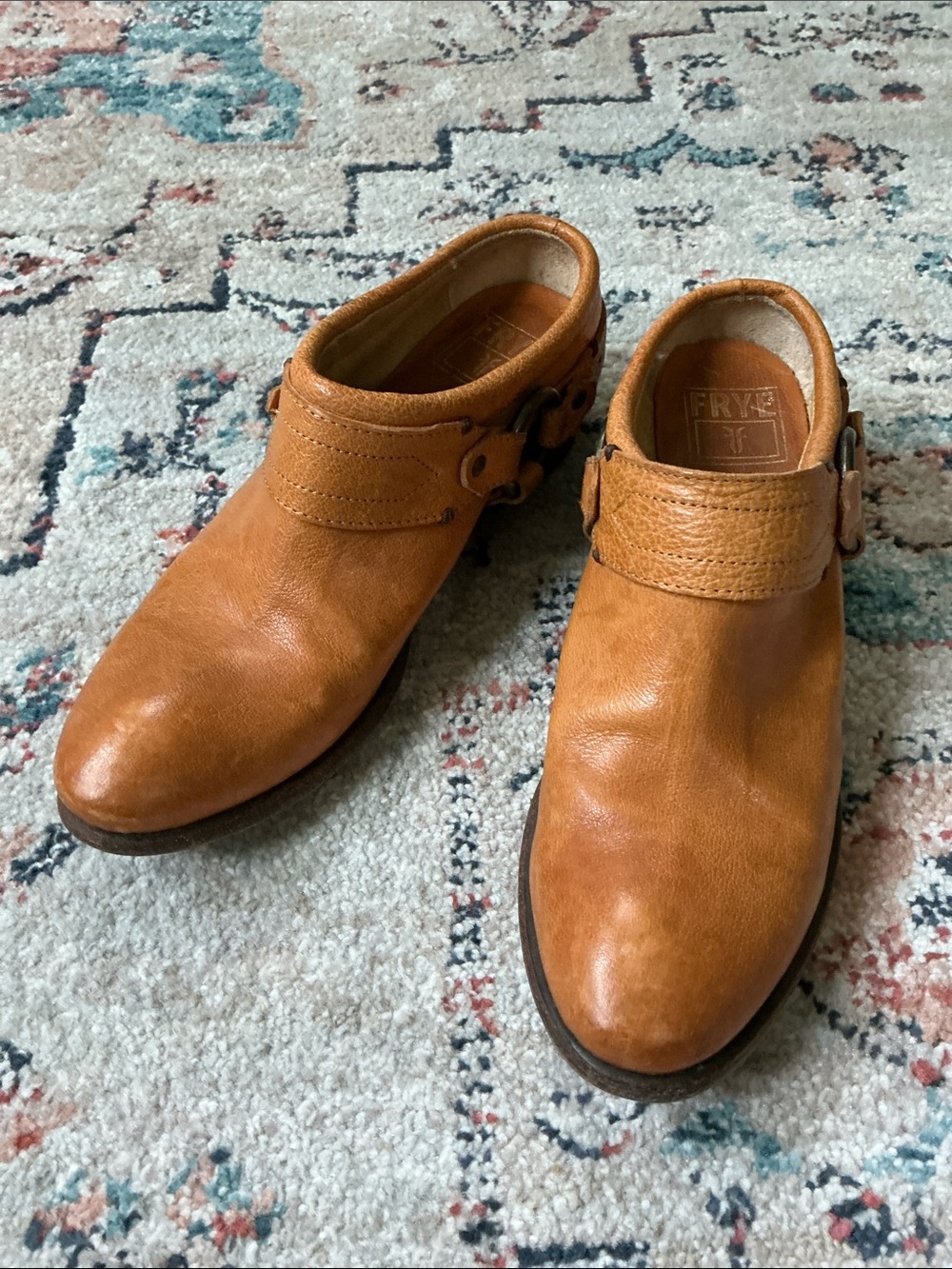Frye Carson Harness Mules